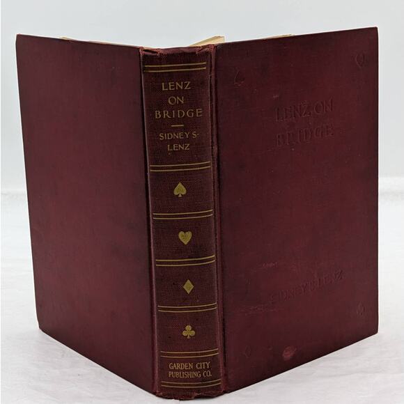 Lenz On Bridge By Sidney Lenz A Star Book Classic Bridge Manual Antiquarian 1926 - Picture 1 of 16